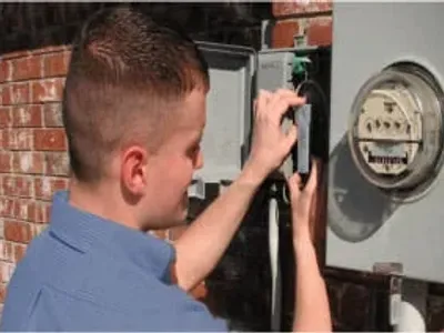 Electrician working