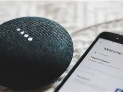 Google voice smart home device