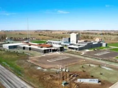 Aerial view of Peska General Contracting project for the Sioux Falls Public Safety Campus