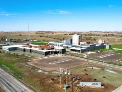 Aerial view of Peska General Contracting project for the Sioux Falls Public Safety Campus