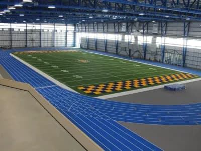 Peska Construction concrete project for the South Dakota State University indoor track in Brookings.