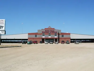 Peska Construction metal building project for the Sioux Falls Regional Livestock stockyards