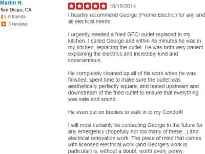 Premo Electric, San Diego portfolio photo