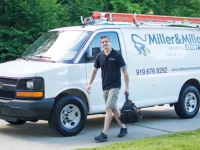 Miller and Miller Electric work van