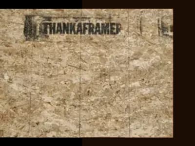 A textured artwork titled 'THANKAFRAMED' with earthy tones.