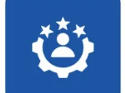 Icon of person with stars and gear.