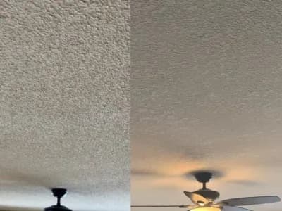 Popcorn Ceiling Removal Before and After Minneapolis Minnesota