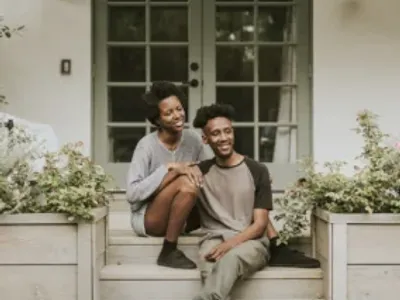 couple sitting on deck