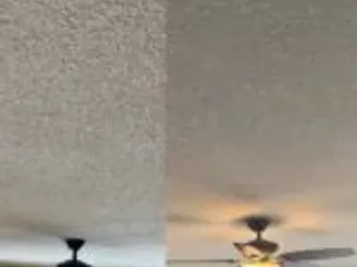 Popcorn Ceiling Removal Before and After Minneapolis Minnesota