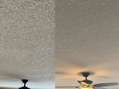 Popcorn Ceiling Removal Before and After Minneapolis Minnesota