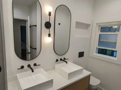Precision Painting Plus residential interior bathroom painting