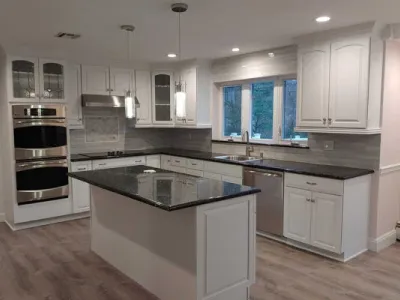 Precision Painting Plus residential house interior kitchen painting cabinet painting