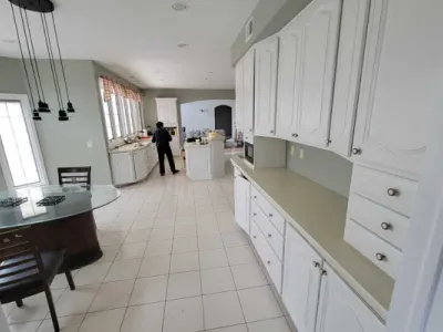 Precision Painting Plus residential house interior kitchen painting cabinet painting