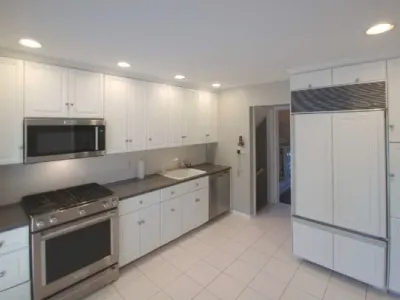 Precision Painting Plus residential house interior kitchen cabinet painting