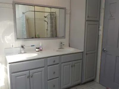 Precision Painting Plus residential house interior bathroom painting