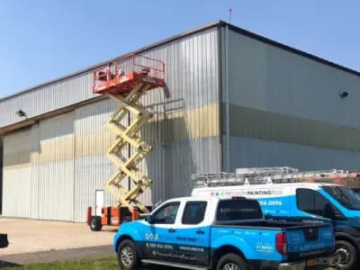 Precision Painting Plus commercial exterior painting warehouse painting