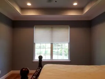 Precision Painting Plus residential house interior bedroom painting after