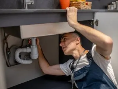 Plumber Repairing Pipe