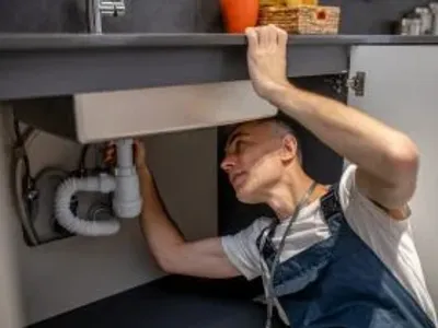 Plumber Repairing Pipe