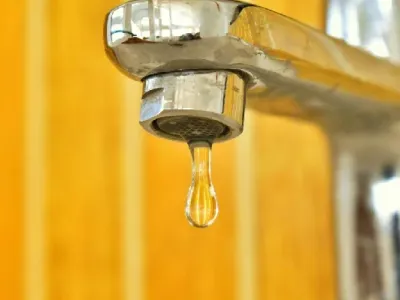 Dripping faucet.
