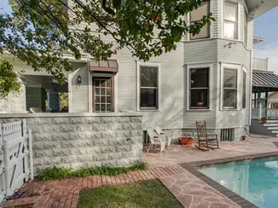 Home exterior with fresh paint