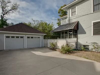 Freshly painted garage