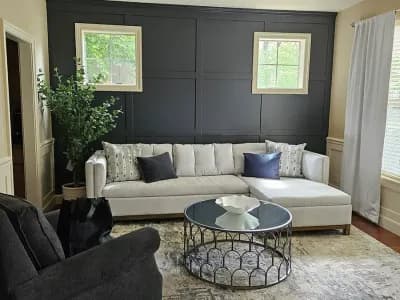 newly painted livng room by JK Paint & Contracting of the portland area