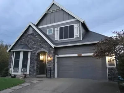 a two story house in portland painted by jk paint & contracting