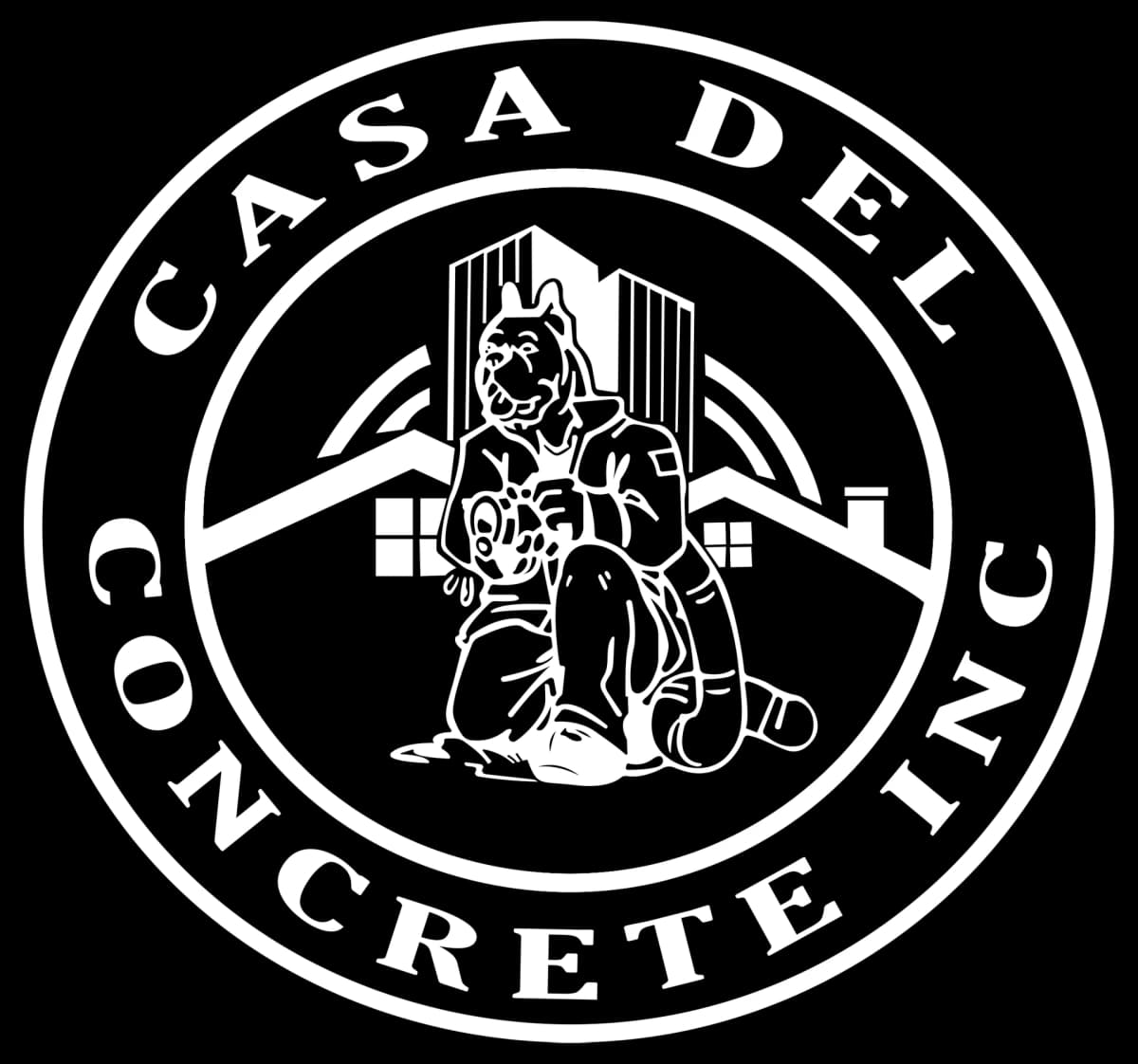 Casa Del Concrete - White LOGO