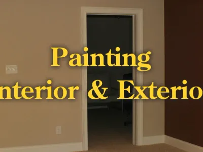 painting - interior and exterior trim
