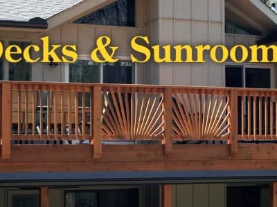 Deck and sunroom construction
