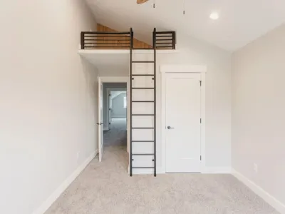 loft room with ladder by 10x builders in utah county