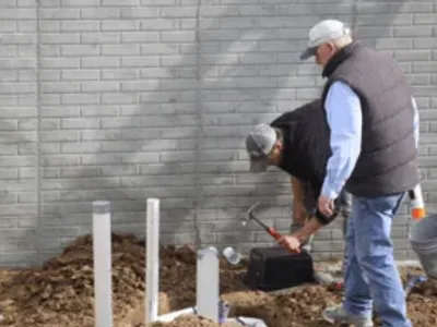 Exterior Water Pipe construction