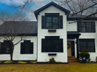 New Home with Black Composite Windows in Nashville.