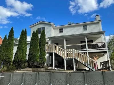 Exterior painting project for a residential home in Teays Valley, WV.