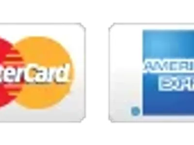 We accept Visa, Mastercard, American Express and Discover credit cards.