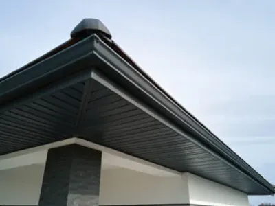 New gutters on home
