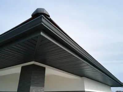 New gutters on home