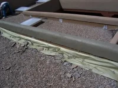 new stucco base on a home