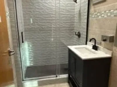 Example of a bathroom remodeling home renovation project.