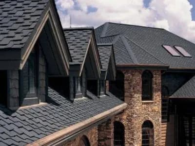 Roof installation and replacement on residential home with asphalt shingles