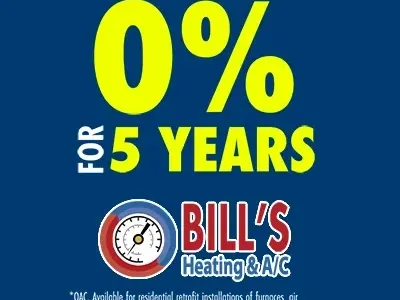an advertisement for a 0% financing for 5 years