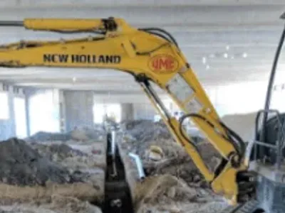 UMC HVAC and Plumbing heavy equipment onsite