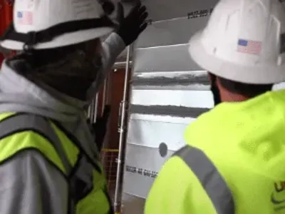 UMC HVAC and Plumbing employee onsite