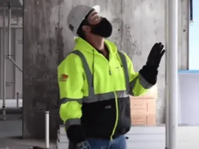 UMC HVAC and Plumbing employee onsite