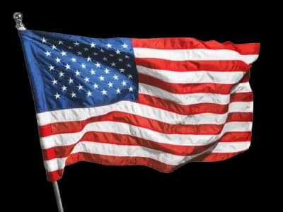 The flag of the United States of America
