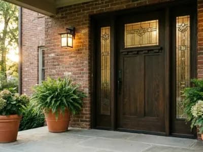 Residential front door installation service by Cosello Construction
