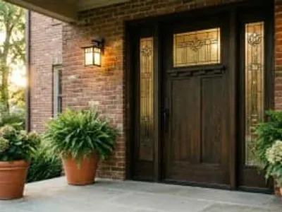 Residential front door installation service by Cosello Construction