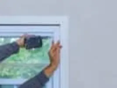 Window replacement being completed by professional installer