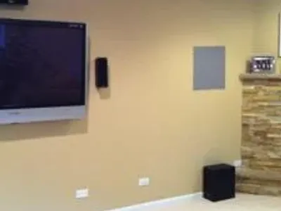 Media room before